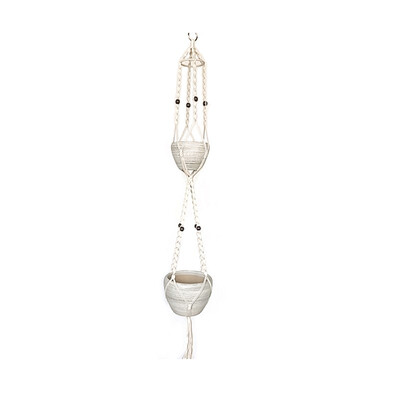 

MEIYU Double-layered iron ring with pearl cotton net decoration handmade 13932
