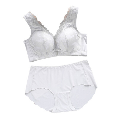 

Toponeto Woman Fashionable Bra Set Comfortable Ventilation No Trace Sexy Lace Underwear