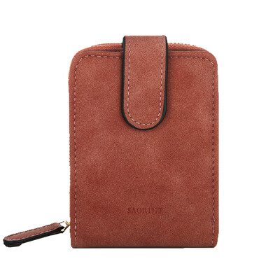 

Tailored Women Mini Grind Leather Wallet Card Holder Wallet Purse Card package