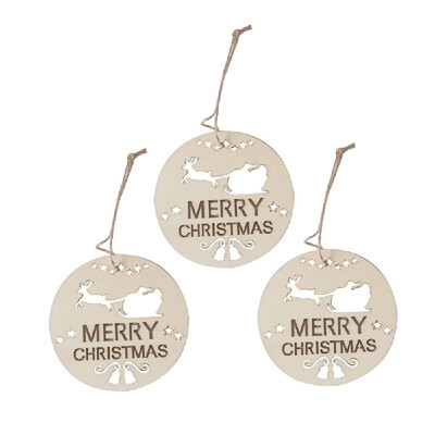 

Wooden Crafts Christmas Tree Hanging Pendants Ornaments Party Decor Wedding Supplies