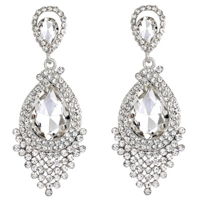 

Big Water Drop Earrings Brand Jewelry Women Crystal Rhinestone