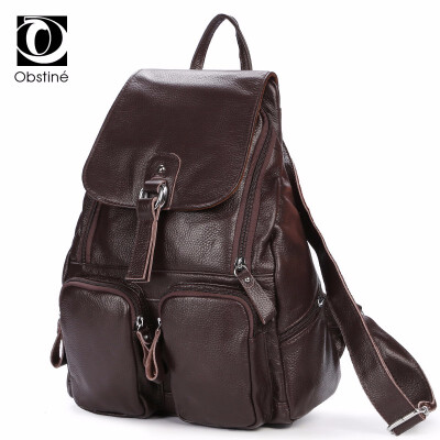 

Real Cowhide Genuine Leather Backpack for Women 2018 High Quality Back Pack Desinger School Bag for Girls Vintage Bagpack Female