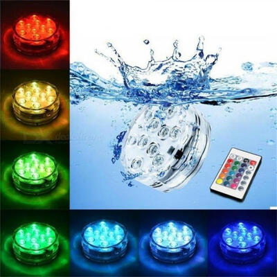 

Wireless Car Drink Coaster Waterproof LED Cup Mat WRemote