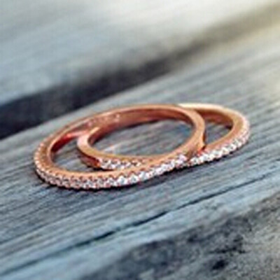 

Popular Fashion Adjustable Wedding Rings Women 925 Sterling Silver Simulated Diamond Ring