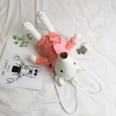 

Cartoon cute childlike mouse shoulder bag 2019 new wave casual fashion plush toy girl backpack