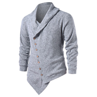 

Asymmetric Raglan Sleeve Button Up Cardigan