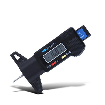 

Electronic digital display tire pattern depth gauge 0-25mm tread gauge depth vernier caliper measuring tool wholesale Digital trea