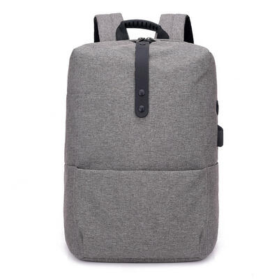 

New Fashion College Student School Bag 16 Inch Mens Waterproof Backpack Smart USB Charging Solid Color Backpack