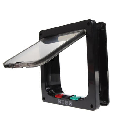 

3 Size 4 Way Pet Cat Puppy Dog Supplies Lock Lockable Safe Flap Door