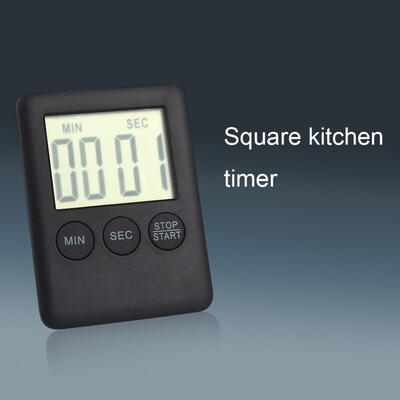 

Greensen LCD Digital Kitchen TimerLarge LCD Digital Kitchen Timer Cooking Timer Alarm with Magnet Gadgets Cooking Black