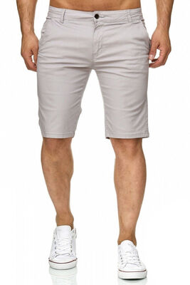 

Fashion Summer Mens Slim Fit Casual Cotton Shorts Solid Color Short Pants
