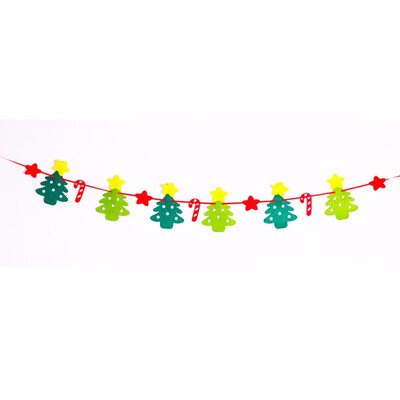 

〖Follure〗Christmas Paper Garlands String Hanging Flag New Year Party Decoration