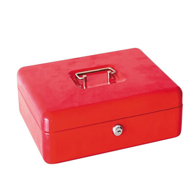 

Protable Metal Tiered Cash Money Box Lock Locking Bank Safe Key Security Tray