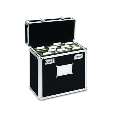 

Locking Personal File Box Black top file storage box for Legal Size Documents