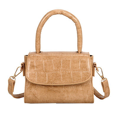 

Women Crocodile Pattern Retro Messenger Bag Vintage Crossbody Bags Designer Small Handbag PU Leather Shoulder Bag T2G