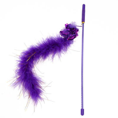 

Wand Stick PET Cat Toy Bird Feather Catcher Teaser Interactive Toy