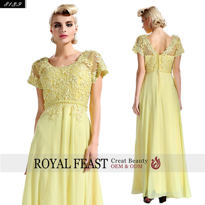 

Summer sexy backless V-Neckline Ruffle Chiffon long evening Dress for women party