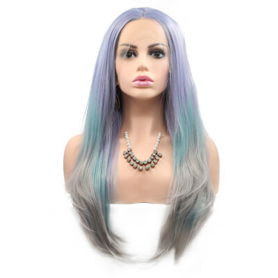 

Dolago Synthetic Hair Long Straight Lace Front Wigs For Black Women