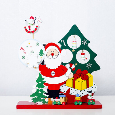 

Desktop Santa Claus Snowman Music Box Wooden Christmas Xmas Home Decor Gift Toy