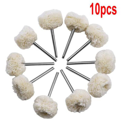 

10pcs Cotton Pad Polishing Buffing Wheel Rims Car Motorcycle For Drill 1 Inch