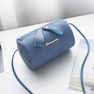 

Women 2019 New Girls Casual Solid Handbags Color Pillow Bags Lychee Pattern Standard Crossbody Shoulder Cell Phone Bag