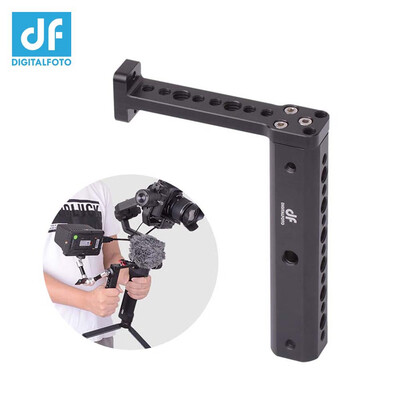 

DF DIGITALFOTO VISIONNH Vision Neck Handle Hold Plate Bracket Grip Extension Rods Bar with Hot Shoe Mount for DJI Ronin  Mounting