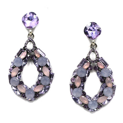 

2019 New Fashion Geometric Crystal Earrings for Women Boho Rhinestone Statement Earring Fashion Jewelry Bijoux