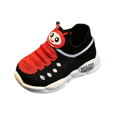 

Baby Shoes Boys Girls Breathable Anti-Slip Cartoon Animal Print Shoes Sneakers Toddler Soft Soled