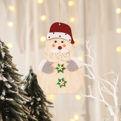 

Siaonvr Christmas Decorations Wooden Pendants Small Ornaments Hanging Dress Up