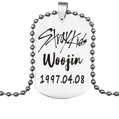 

Straykids Stray Kids Pendant Necklace Fashion Jewelry Silver Titanium Chain Necklaces & Pendants