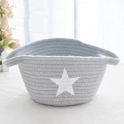 

Handmade Cotton Thread Knitting Yarn Storage Basket Washable Laundry Basket Storage Sundries Office Desk