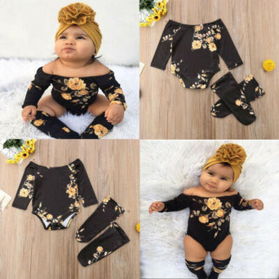

Newborn Infant Baby Girl Clothes Jumpsuit Romper Bodysuit Leg Warmer Outfits