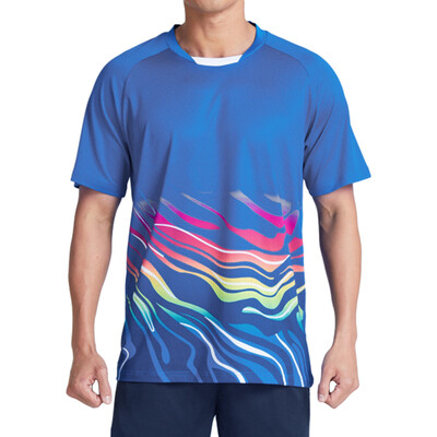 

Men\s Summer Badminton Sportswear Quick-drying Breathable Short-sleeved Training T-shirt