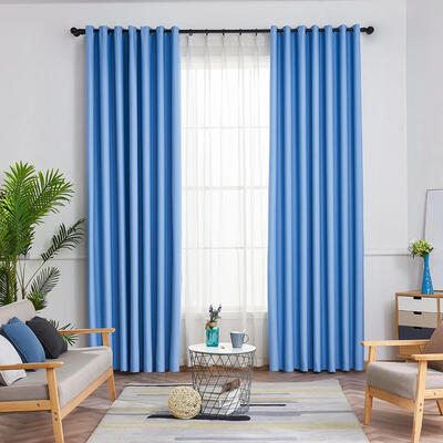 

Simple Pure Color Home Blackout Curtain Study Bedroom Window Drapes Curtain