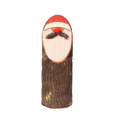 

〖Follure〗Christmas Wooden Pile Snowman Desktop Decoration Home Party Ornaments