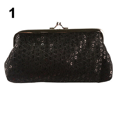 

Women Sequins Buckle Clutch Evening Party Bag Phone Package Handbag Wallet Purse