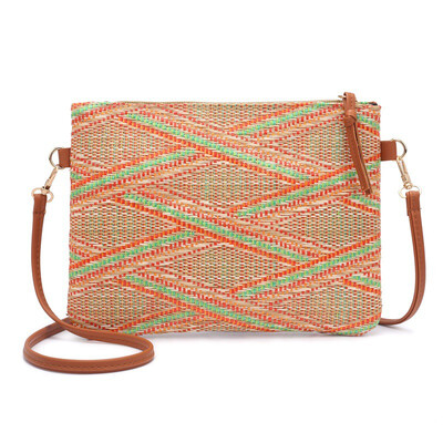 

Bags for Women 2019 PVC Girls Ladies Shoulder Bag Geometric Pattern Southeast Asian Style Handbag Crossbody bolsa feminina New