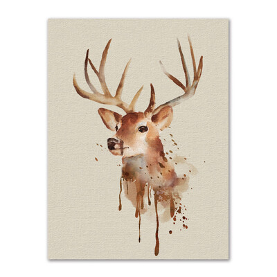 

〖Follure〗Modern Cartoon Elk Decoration Painting Living Room Entrance House Painting