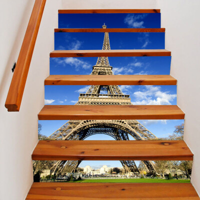 

Toponeto 3D Stair Stickers Exquisite Fashional Landscape Pattern 6 pcs