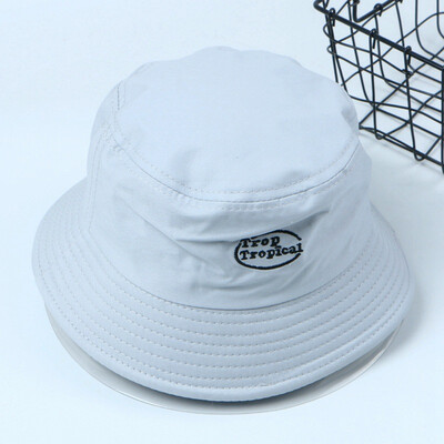 

Korean retro recreational letter potted hat female foldable fisherman hat male couple hat spring&summer sunscreen hat