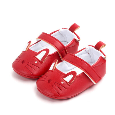 

Baby Shoes for Girl Boy PU Shoes Toddler Soft Soled First Walkers Breathable Cartoon Print Anti-Slip