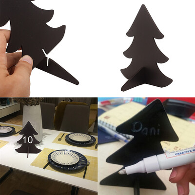 

〖Follure〗Creative Wooden Crafts Christmas Decorations Small Blackboard Display Cabinets P