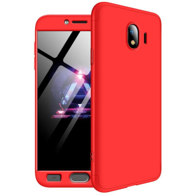 

MOONCASE Samsung J4 2018 three-section all-inclusive shield - red