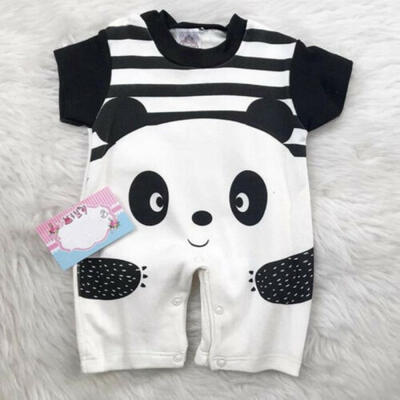 

Toddler Baby Boy Girl Cartoon Panda Print Romper Jumpsuit Bodysuit Casual Outfit