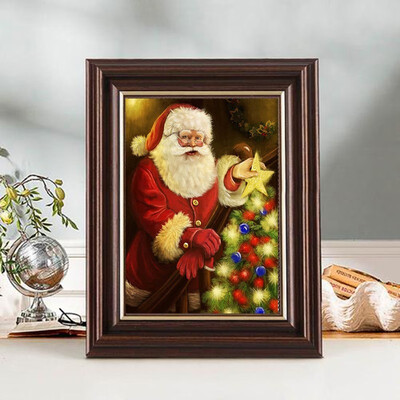 

100 5D DIY Diamond paintings Mosaic Wall Sticker Christmas santa claus star Suitable for Home Puzzle birthday wedding Decor