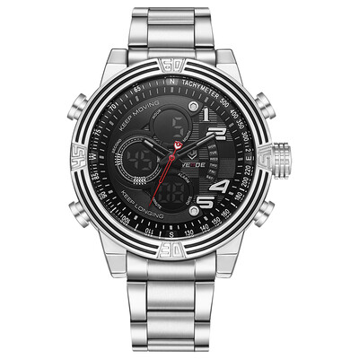 

WEIDE WH5209 Quartz Digital Electronic Watch Business Men Fashion Casual Outdoor Sports Male Wristwatch Dual Time Month Date Week