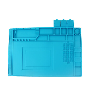 

Magnetic Heat Insulation Silicone Repair Tool Pad Anti-static Desk Mat Cell Phone Maintenance Platform