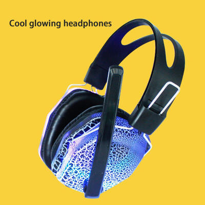 

W-201 Universal 35mm Wired Headphone Stereo Sound Headband Headset With Microphone And Colorful LED Light For Computer