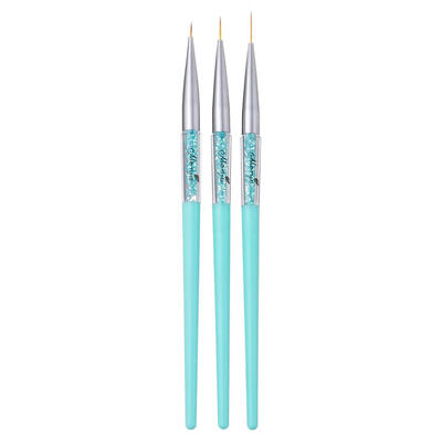 

3pcsSet 7911mm Rhinestones Nail Art Liner Pen DIY Painting Drawing Brush