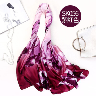 

2018 Europe&the United States new printing simulation silk scarf beach sunscreen scarf ladies air conditioning shawl wholesale